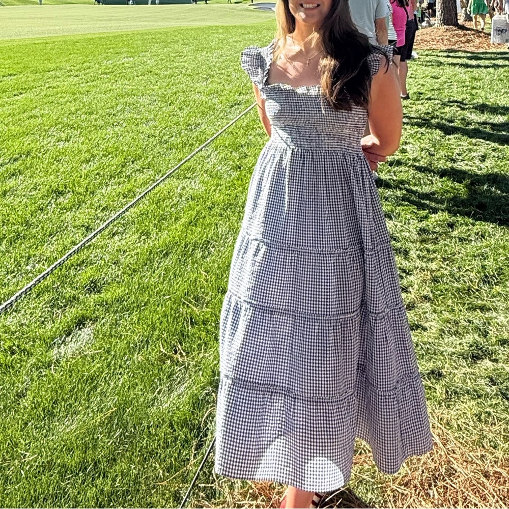 The Ellie Nap Dress - Navy Gingham